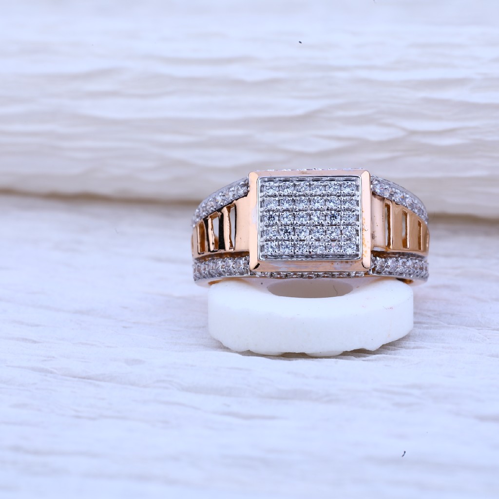 18kt Rose Gold Cz Ring RMR46