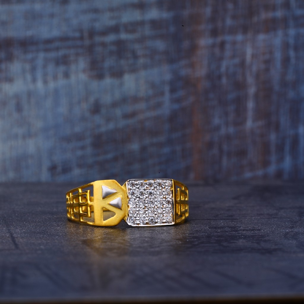 22kt Gold Cz Ring MR500