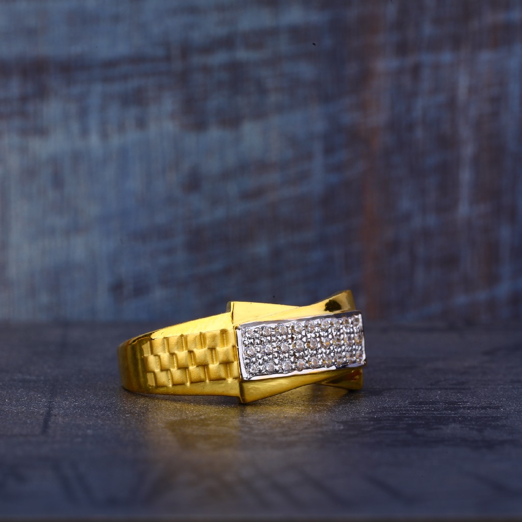 916 Gold cz Ring MR508