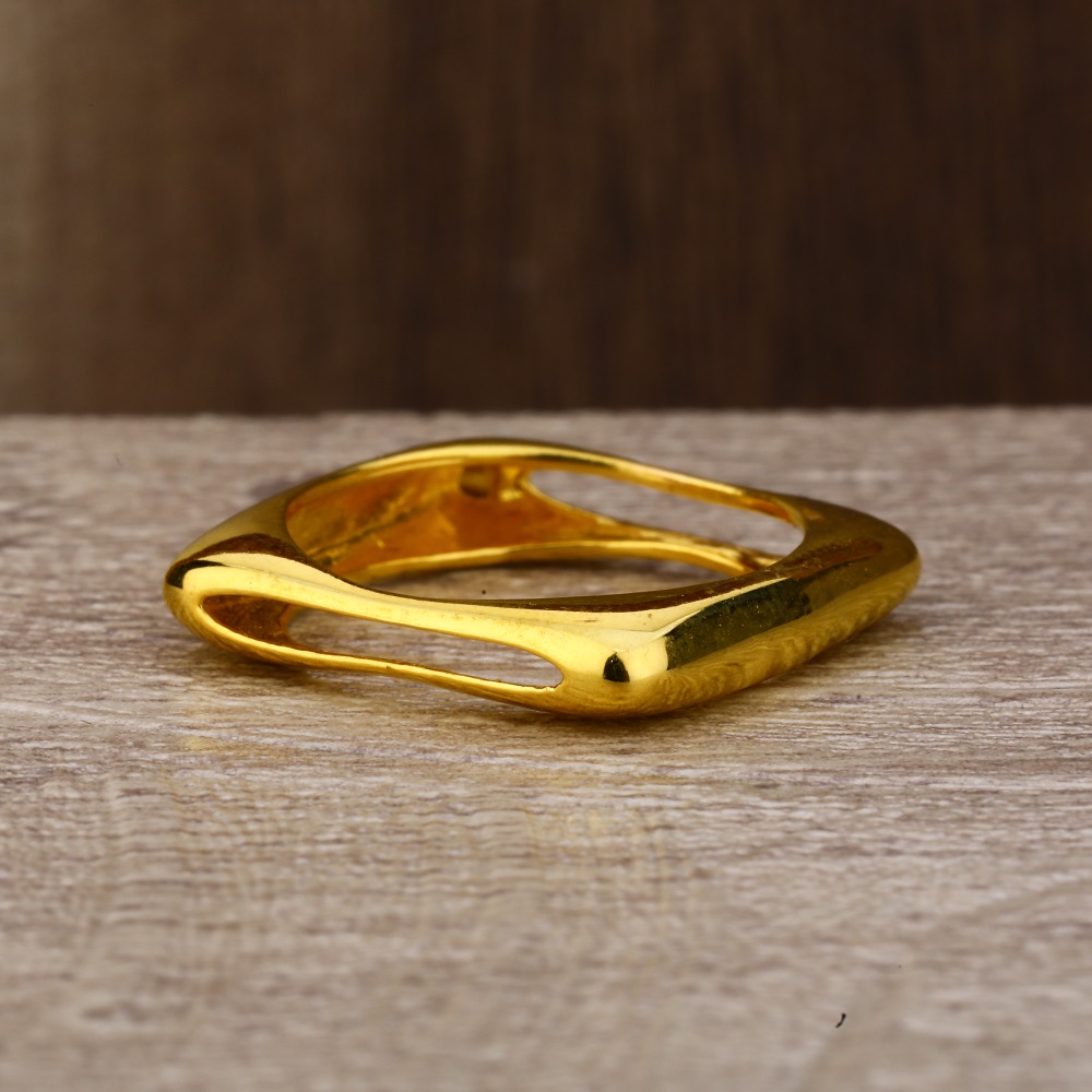 Ladies 916 Gold Fancy Square Designer Ring -LPR148