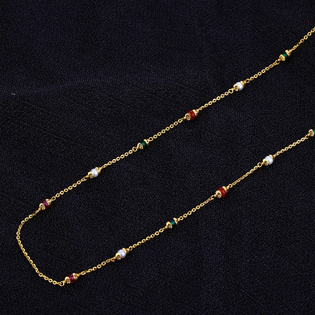 Ladies Colour Stone Delicate Fancy ChainMala-AC105
