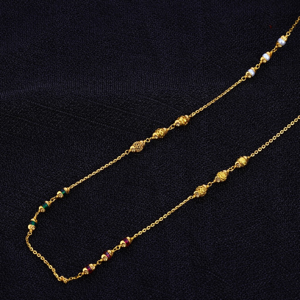 Ladies 22K Delicate Daily Wear Moti Mala-AC99