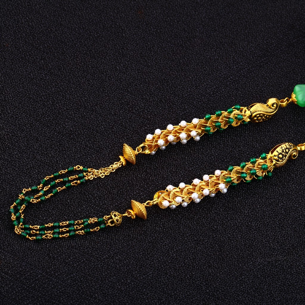 Ladies 916 Gold Antique Designer MotiMala-AC148