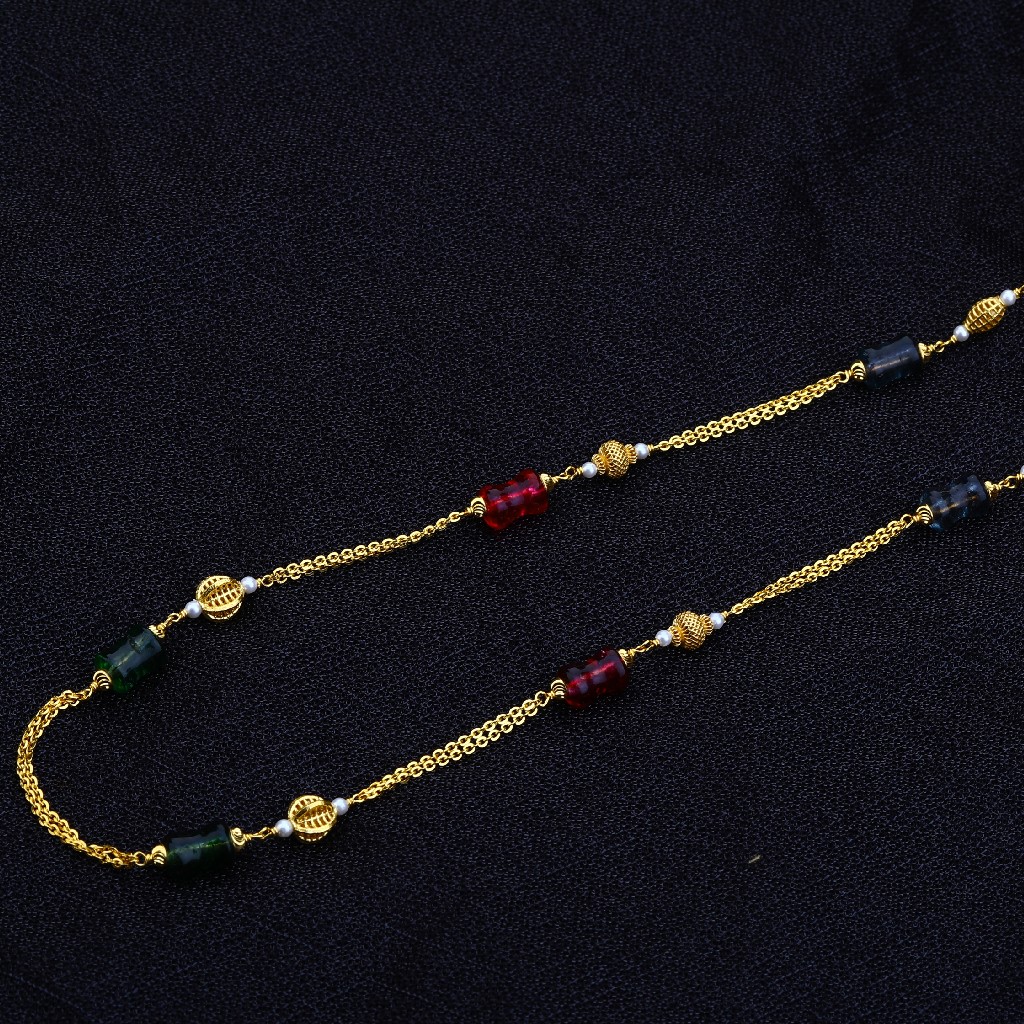 Ladies 22K Gold Fancy Delicate Moti Mala-AC139