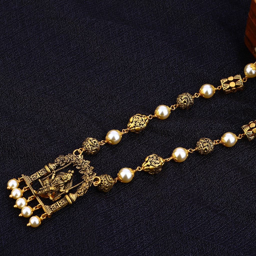 Lord Krishna Antique Design Ladies Moti ChainMala-AC89