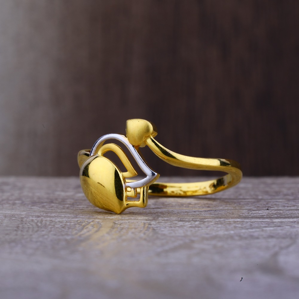 Ladies 916 Gold Unique Designer Ring -LPR77