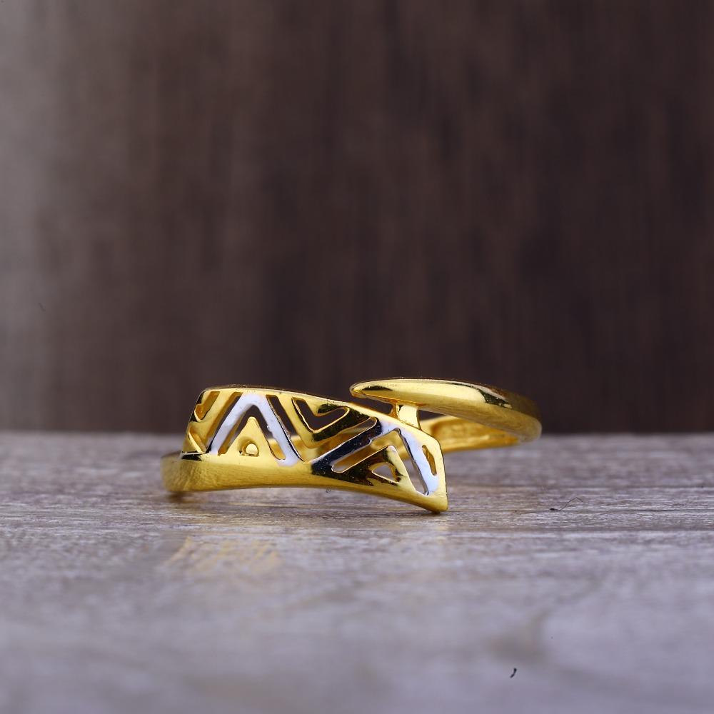 Ladies 22KGold Designer Band Ring -LPR73