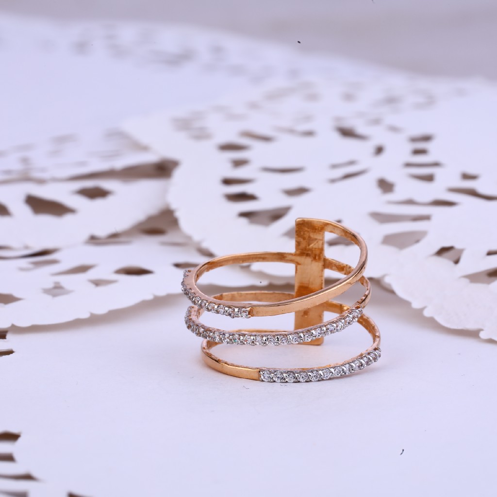 Ladies Rose Gold Spring Ring-RLR352