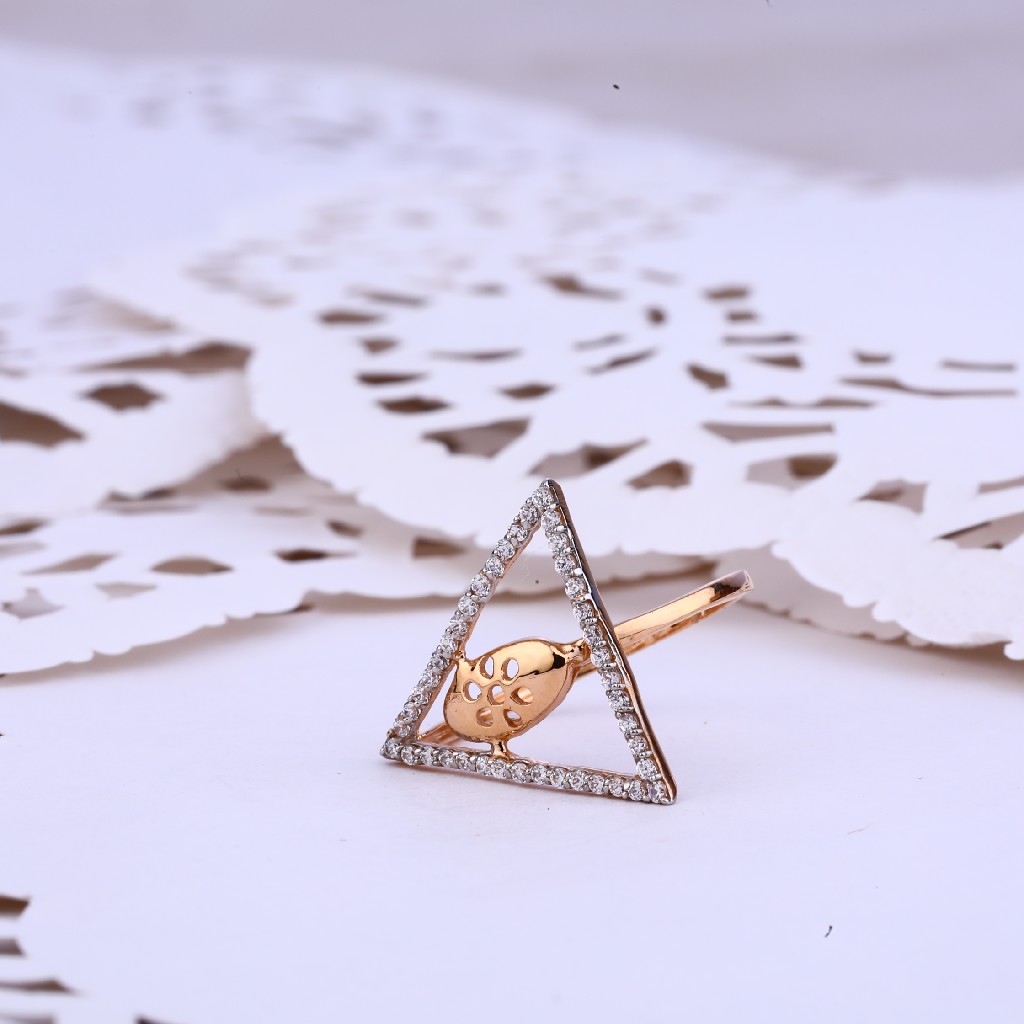 Rose Gold Delicate Fancy Ring-RLR294
