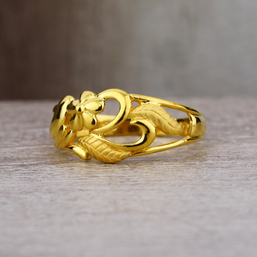 Ladies 916 Gold Fancy Design Ring -LPR42