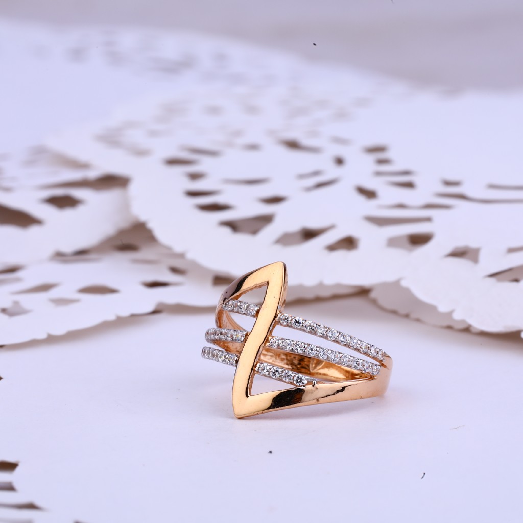18K Rose Gold Fancy Ring-RLR282