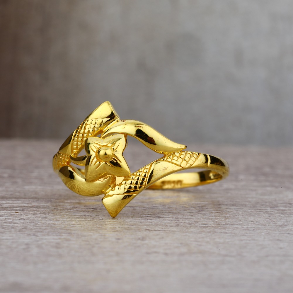 Ladies 916 Gold Plain Casting Ring -LPR10