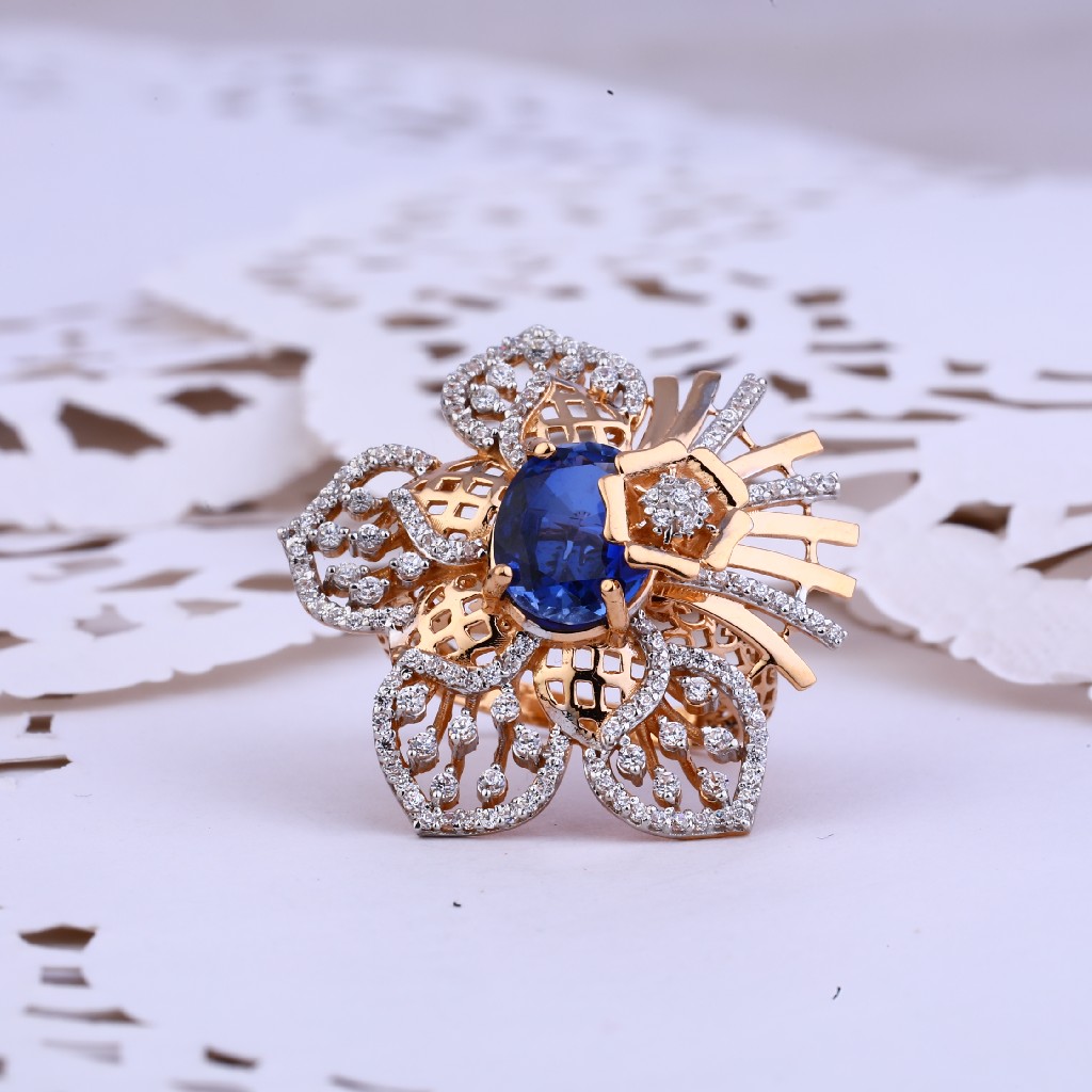Rose Gold 18K Adjustable Ladies Ring-RLR268
