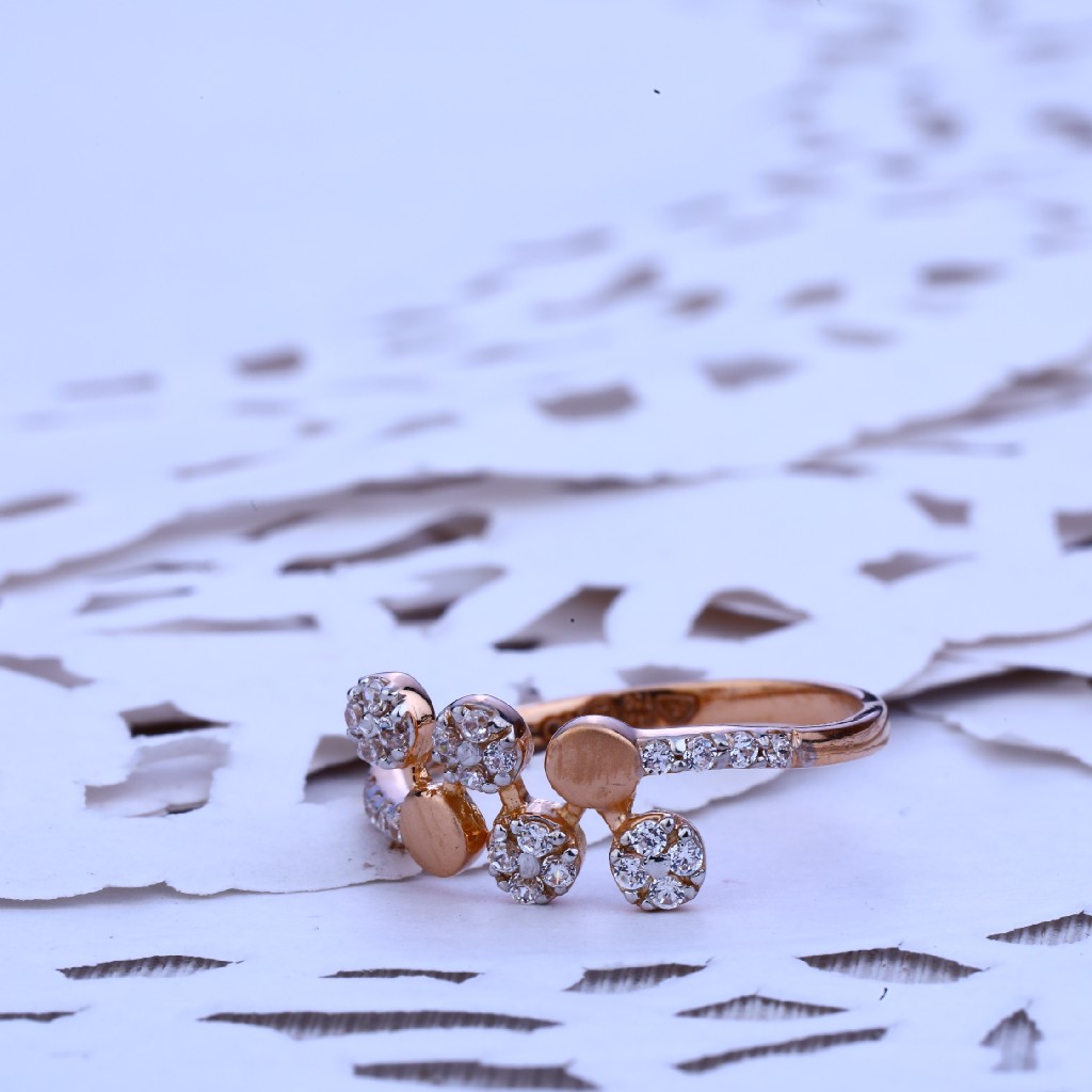 18K Rose Gold Stylish Ring-RLR222