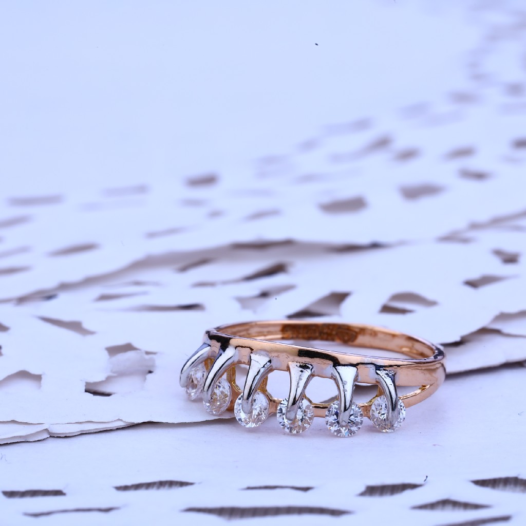 Ladies Rose Gold Designer Ring-RLR220