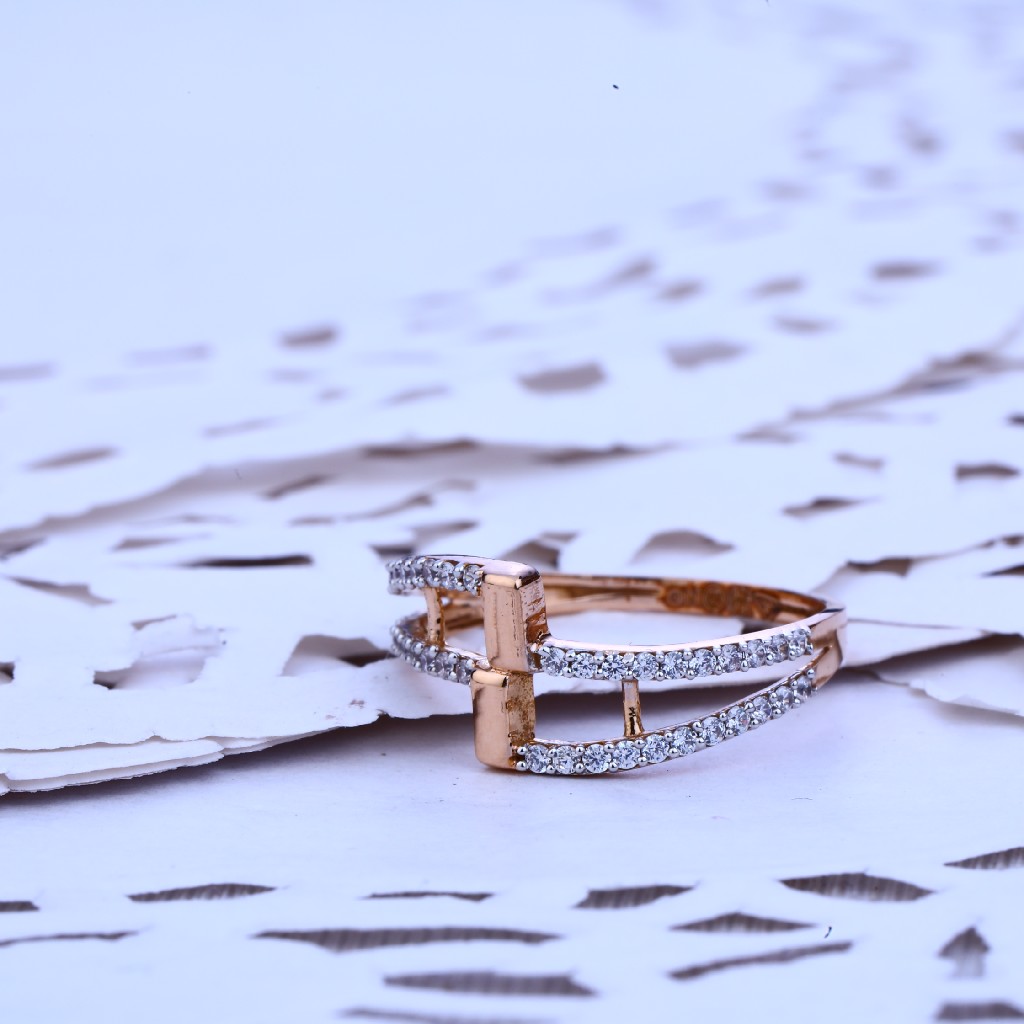 Ladies Rose Gold Fancy 18k Ring-RLR213