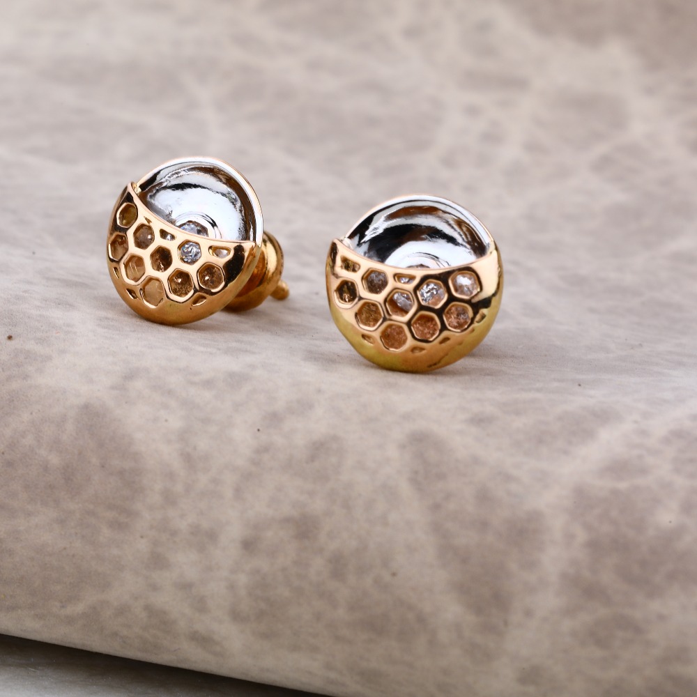 Ladies 75 Rose Gold Fancy Earring -RE05