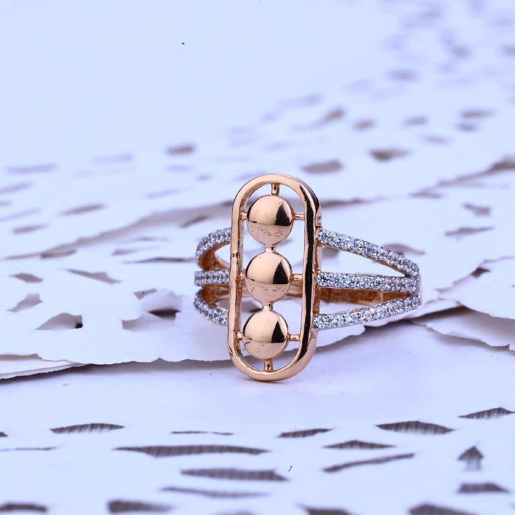 Ladies Fancy Rose Gold Ring-RLR201
