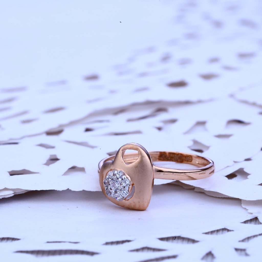 Ladies Rose Gold 18K Ring-RLR180