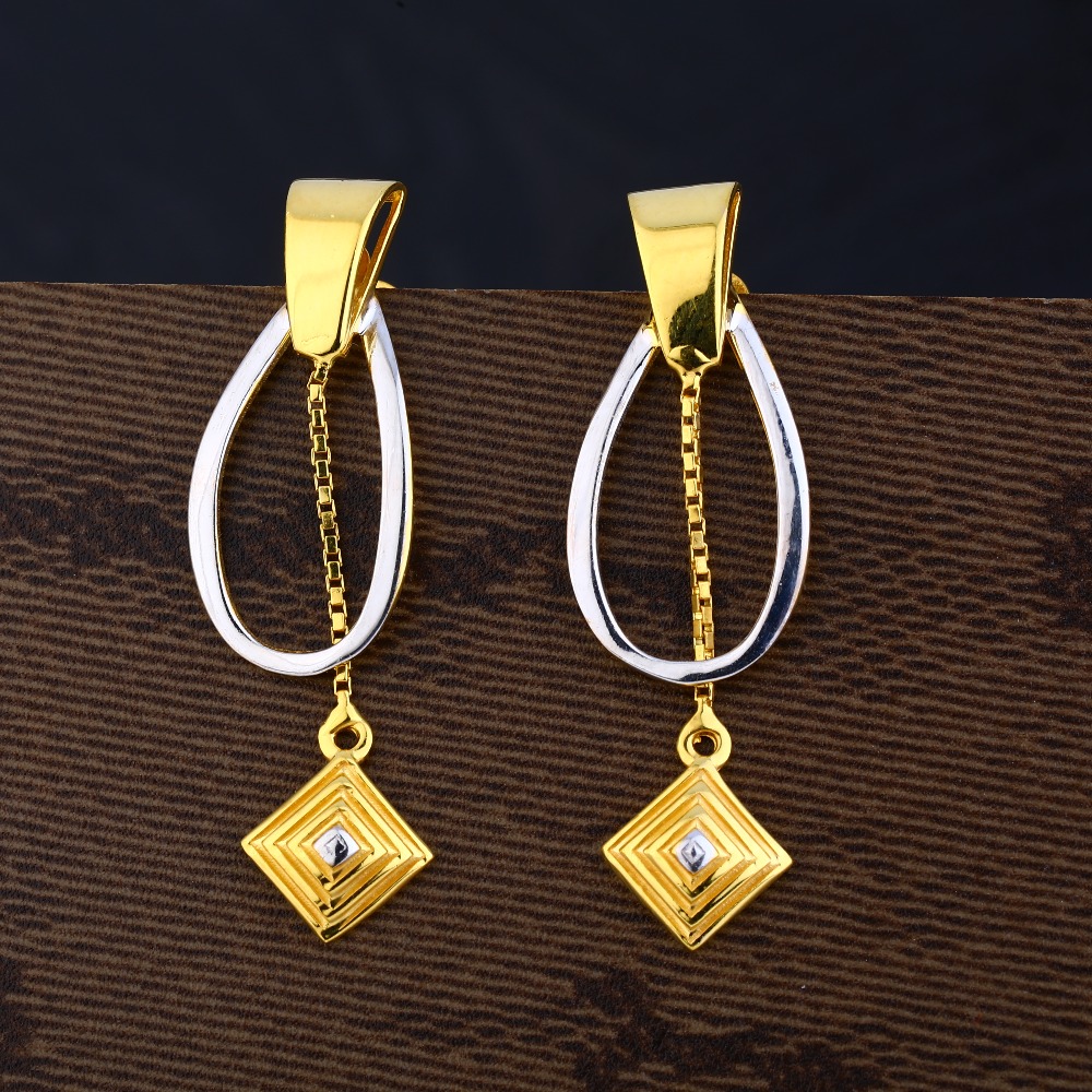 Ladies 916 Gold Casting Delicate Earring -LPE126