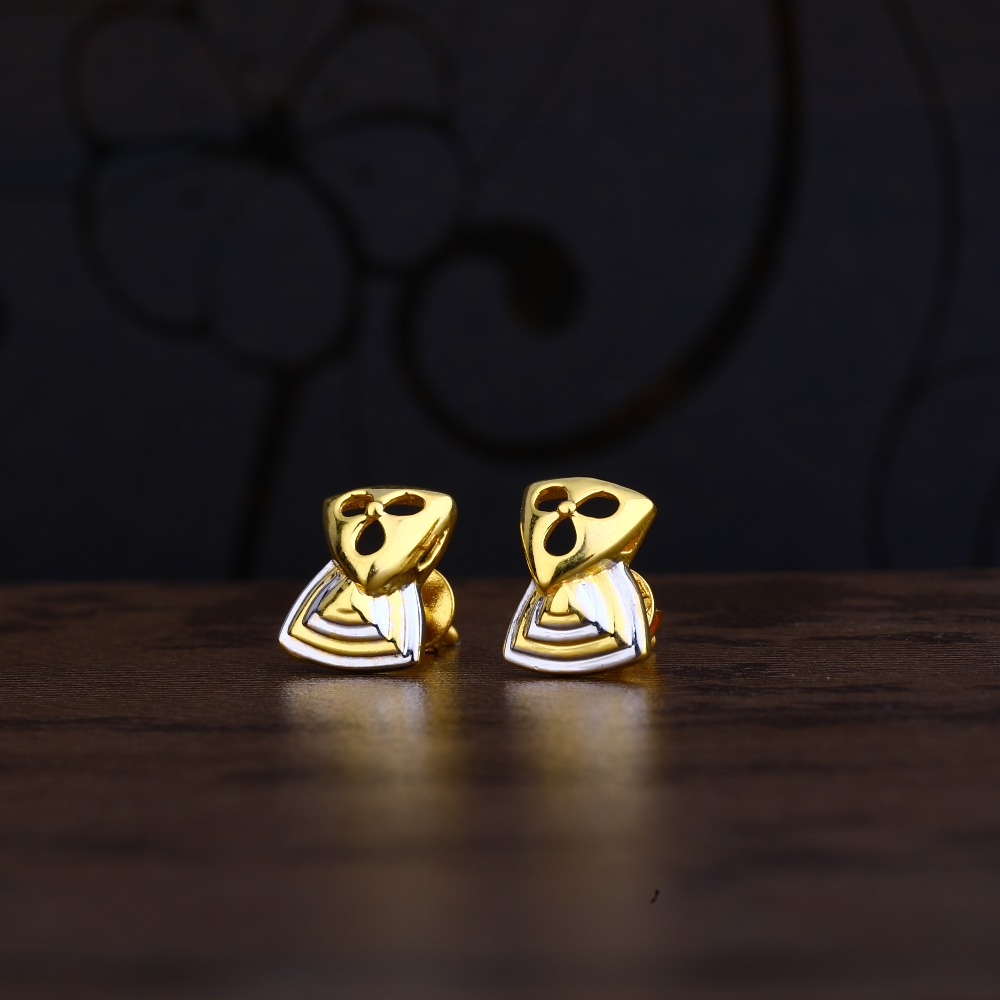 Ladies 916 Gold Fancy Cz Earring -LPE102