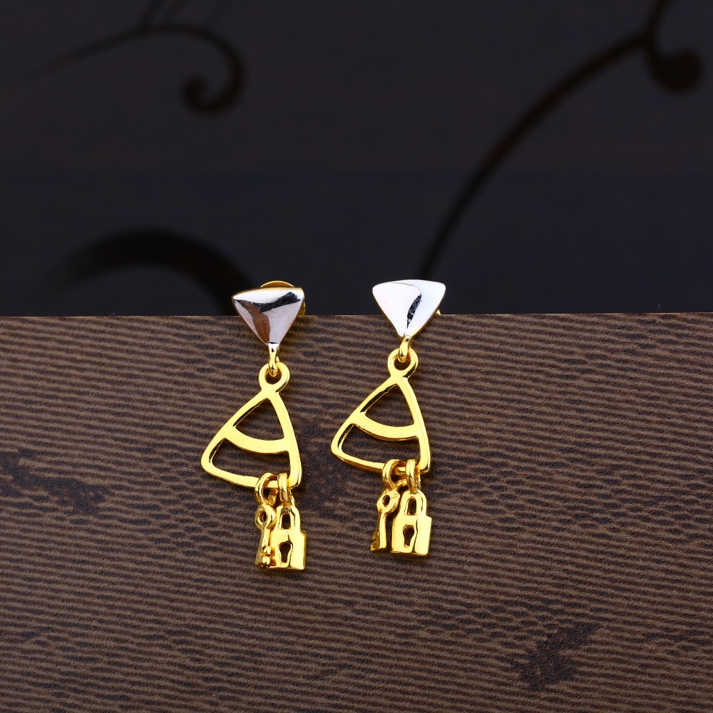 Ladies 916 Gold Fancy Earring -LPE40