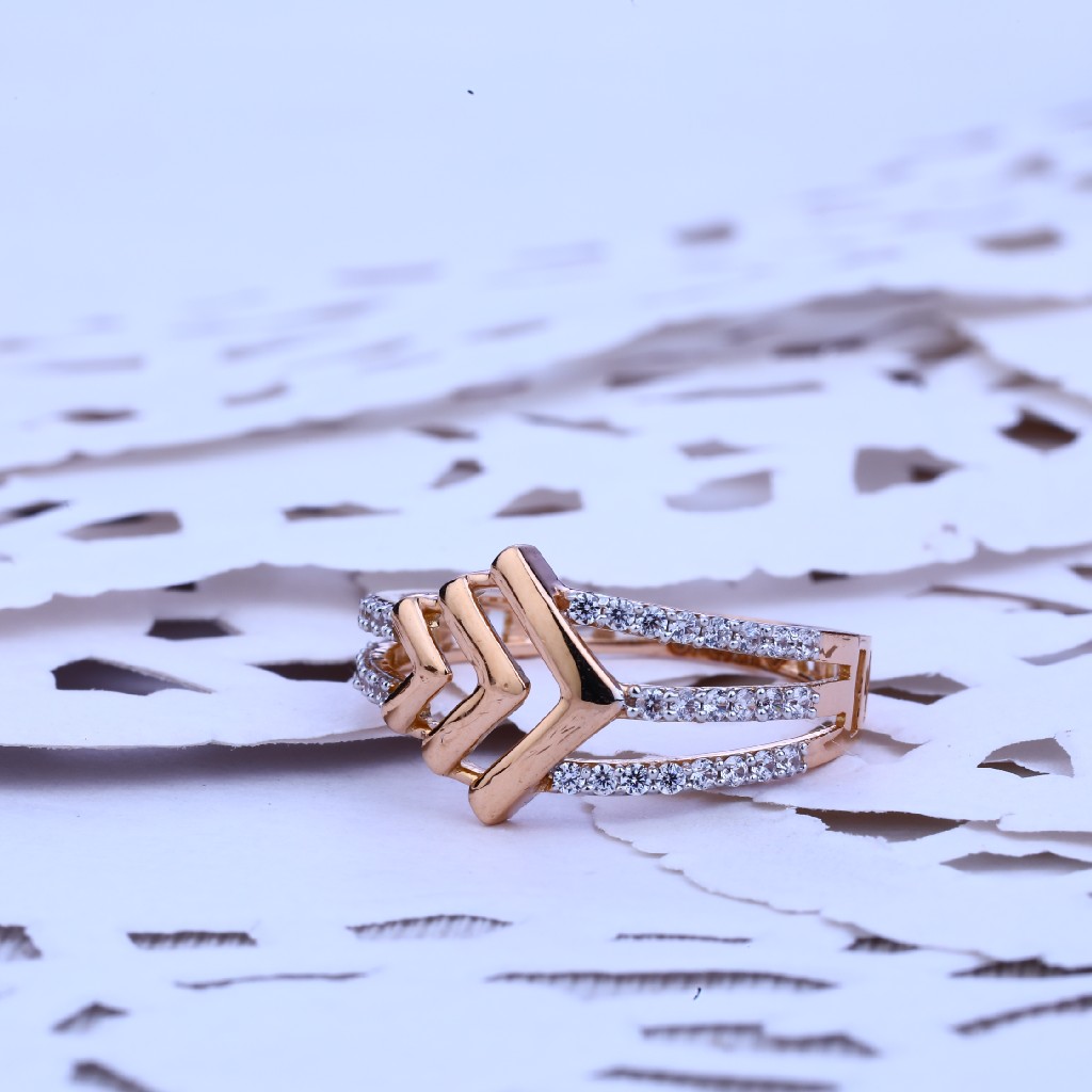Rose Gold Ladies Delicate Ring-RLR127