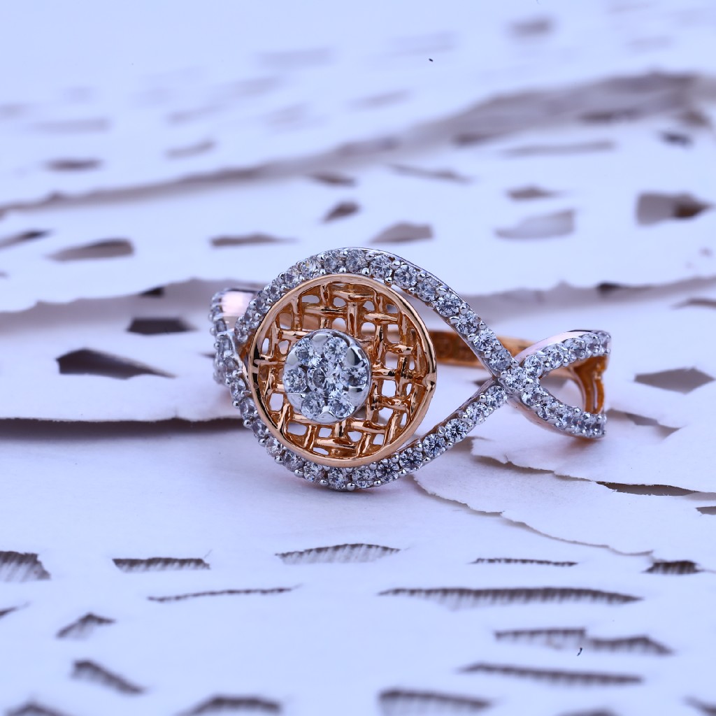 Ladies Rose Gold Engagement Solitaire Ring-RLR124