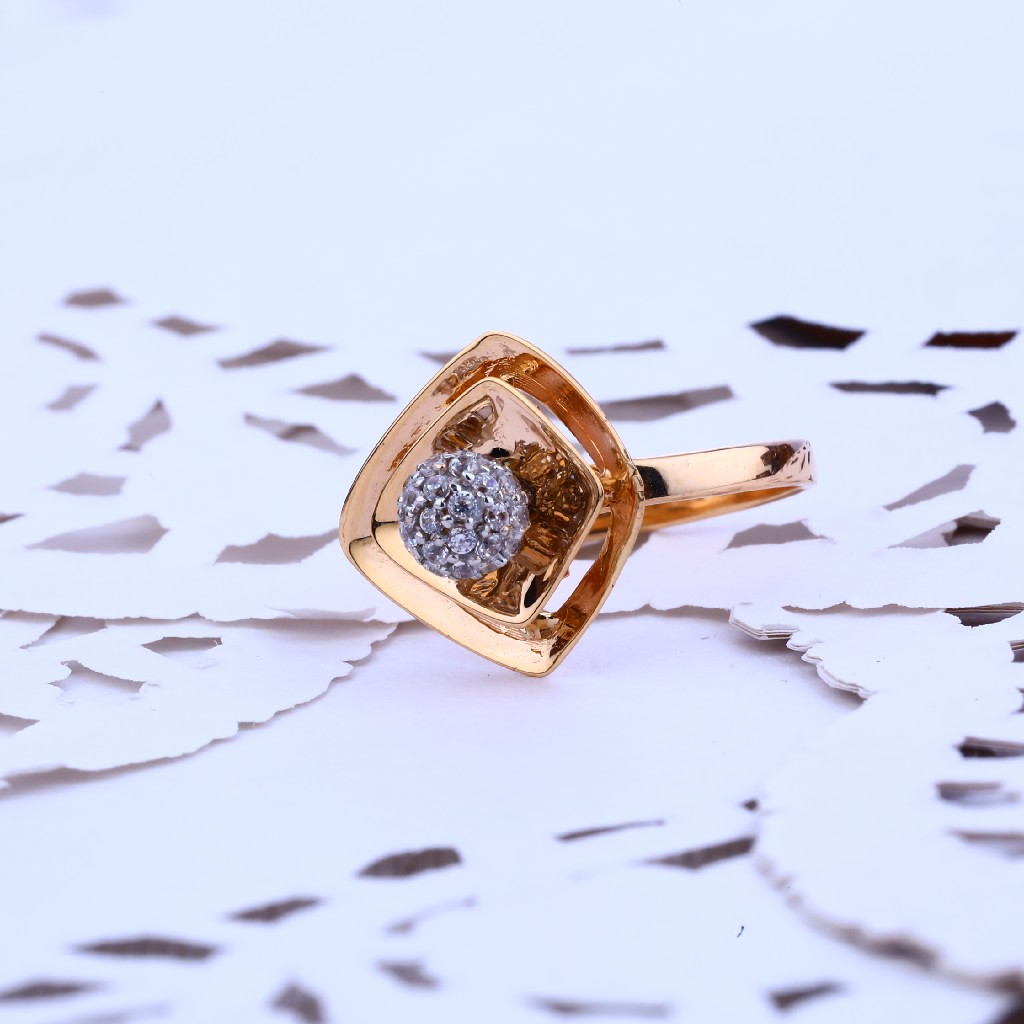 Rose Gold Ladies Fancy Ring-RLR109