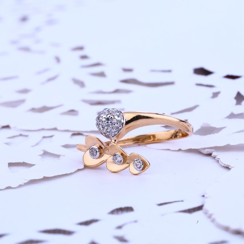 Ladies 18K Rose Gold Ring-RLR101