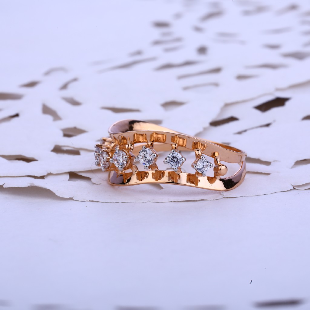 Rose Gold Ladies Fancy Ring-RLR52