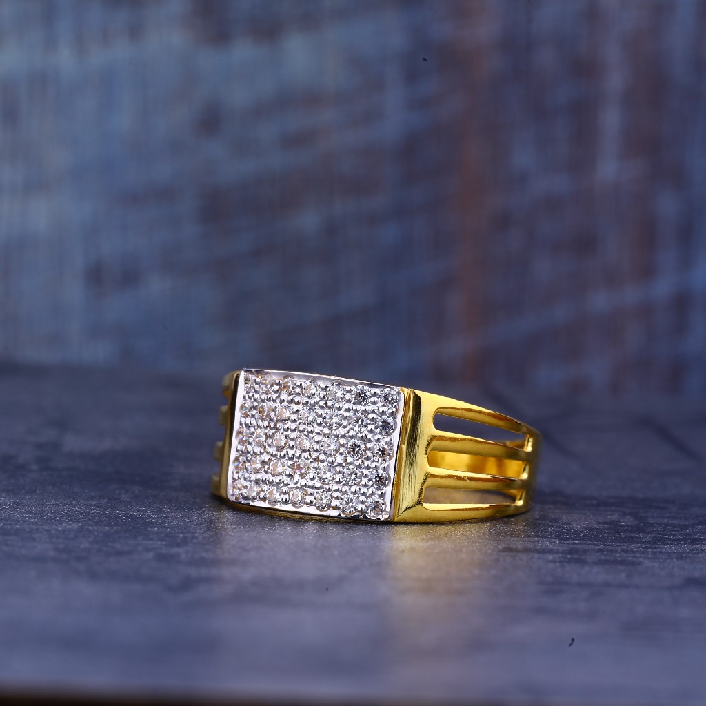 Gold Casting Mens 22K Ring-MR407