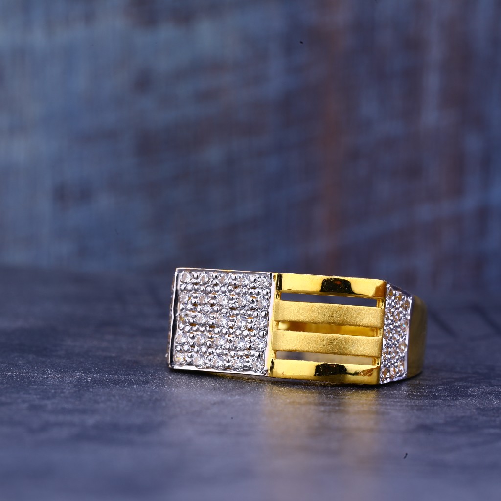 Mens Gold Casting Designer 22K Ring-MR395
