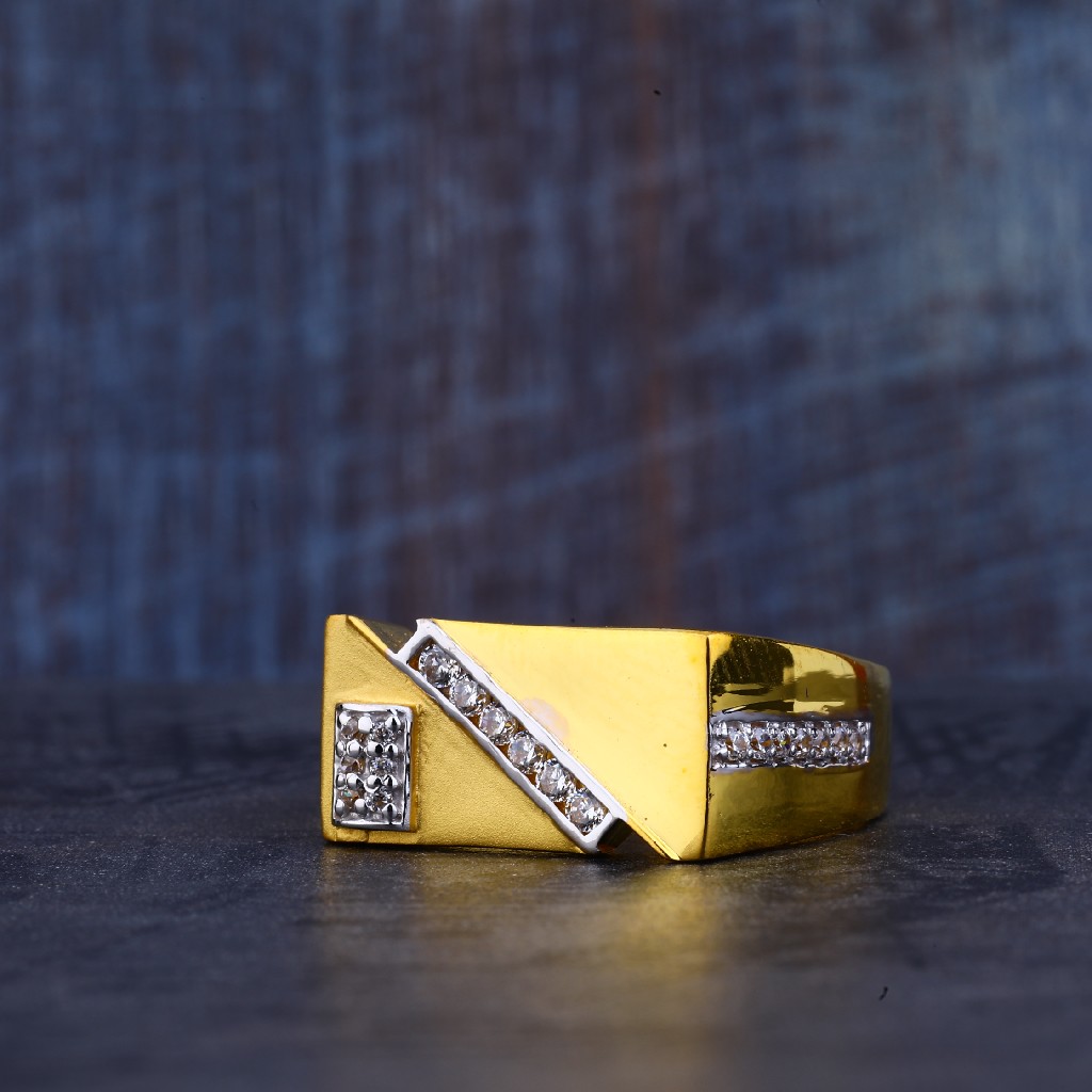 22K Gold Mens Ring-MR371