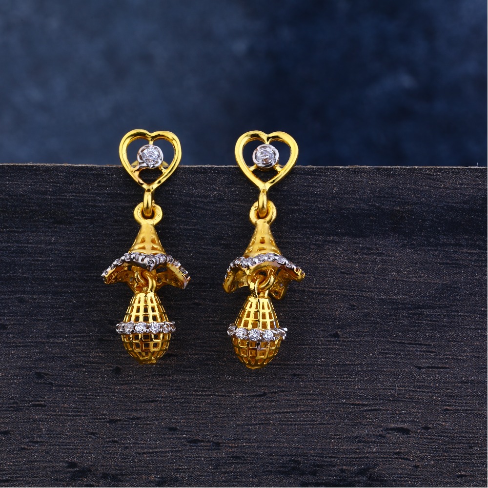 Ladies 916 Gold Jummar Modern -LJE113