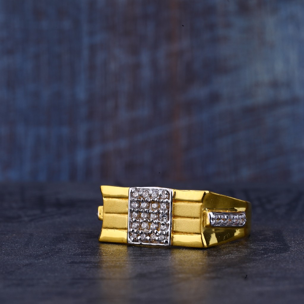 Mens Fancy Gold Ring-MR338