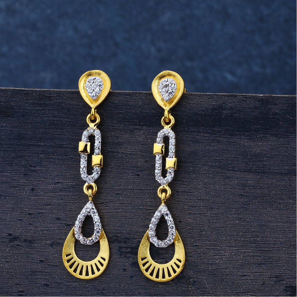 Ladies 916Gold Jummar Earring-LJE72