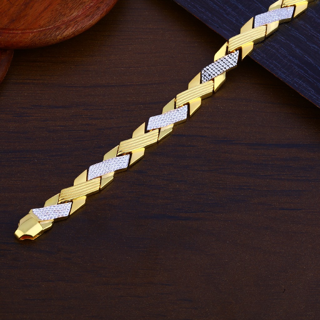 Mens Gold Bracelet-MPB136