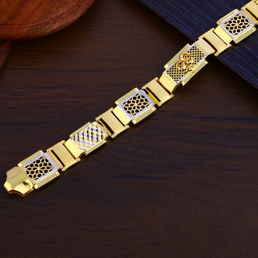 Mens Gold Bracelet-MPB130