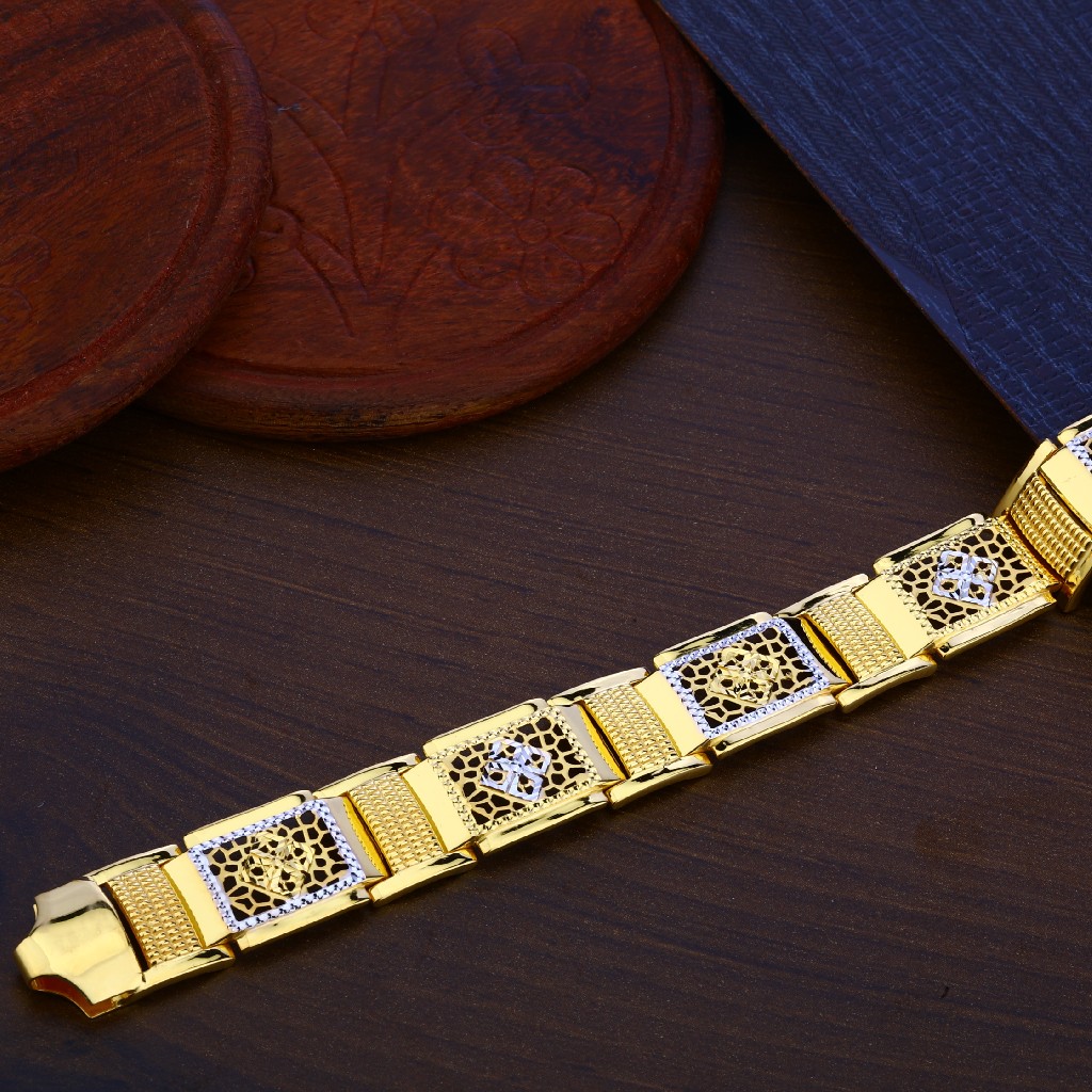 Mens Gold Bracelet-MPB98