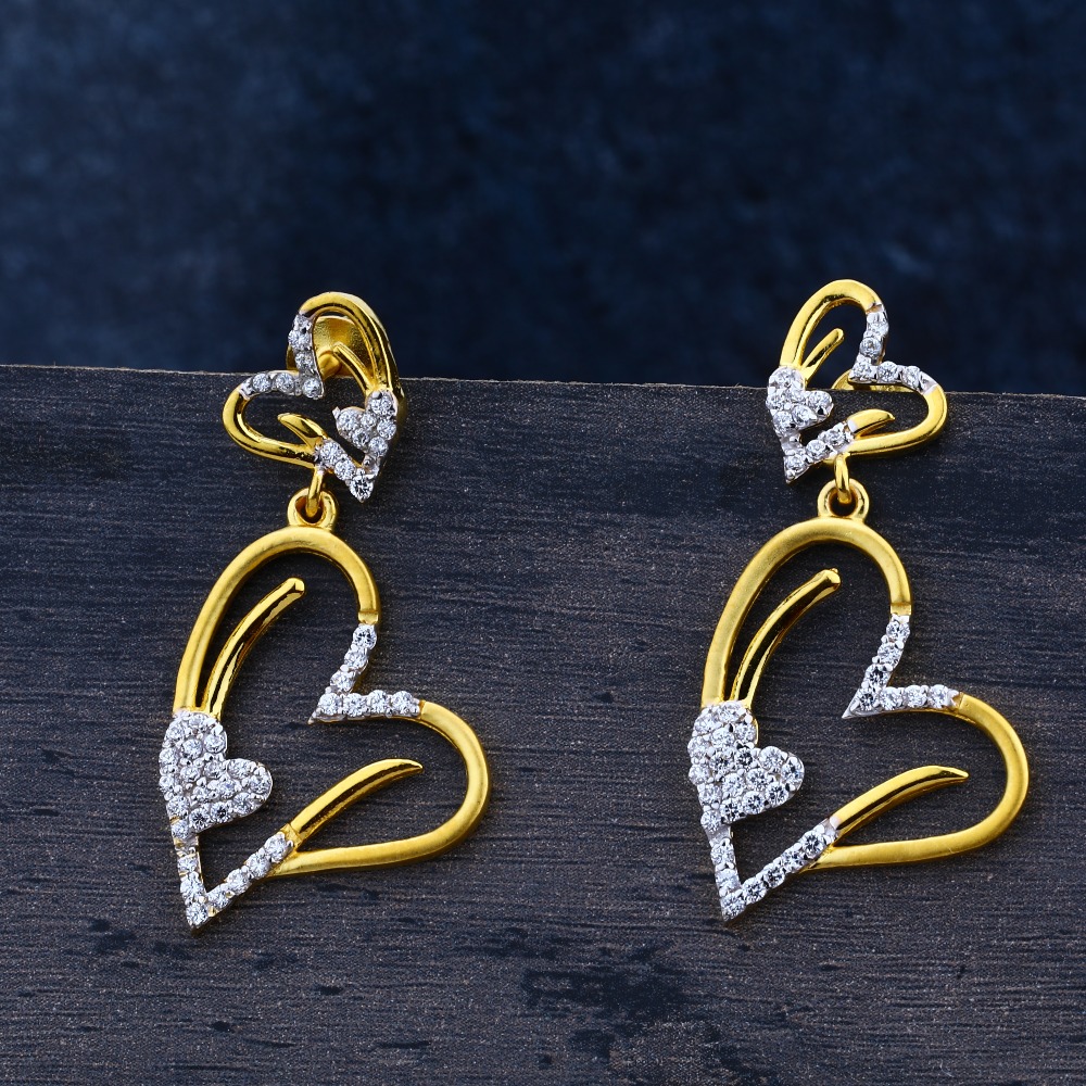 LADIES DIAMOND 22K JUMMAR EARINGS-LJE02