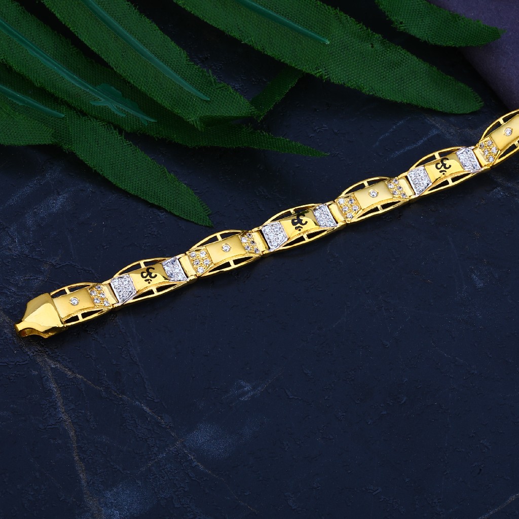 Mens Gold Bracelet-MCB58