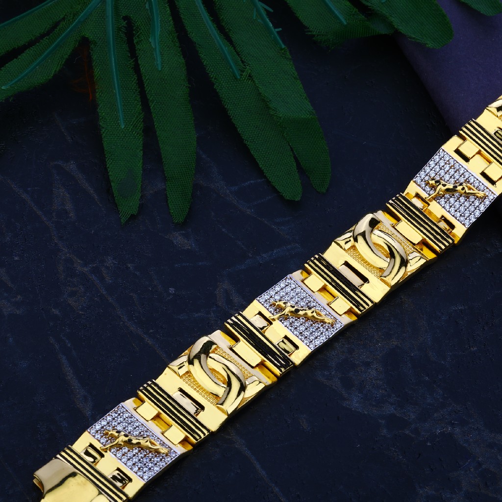 Jaguar Gold Bracelet-MCB40