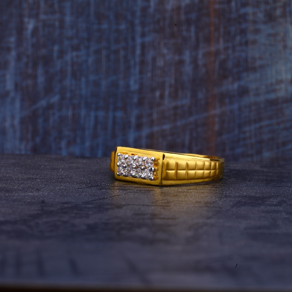 Mens Fancy Gold Ring-MR269