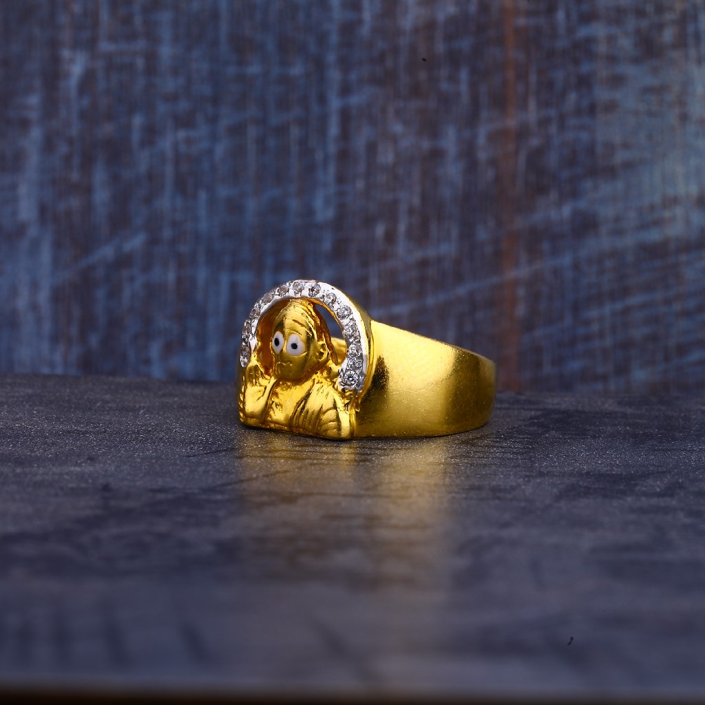 Mens 916 Gold Ring-MR261