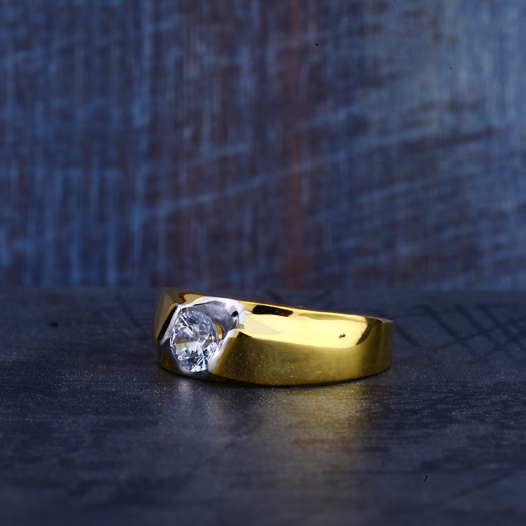 Gold Cz Mens 916 Ring-MR227
