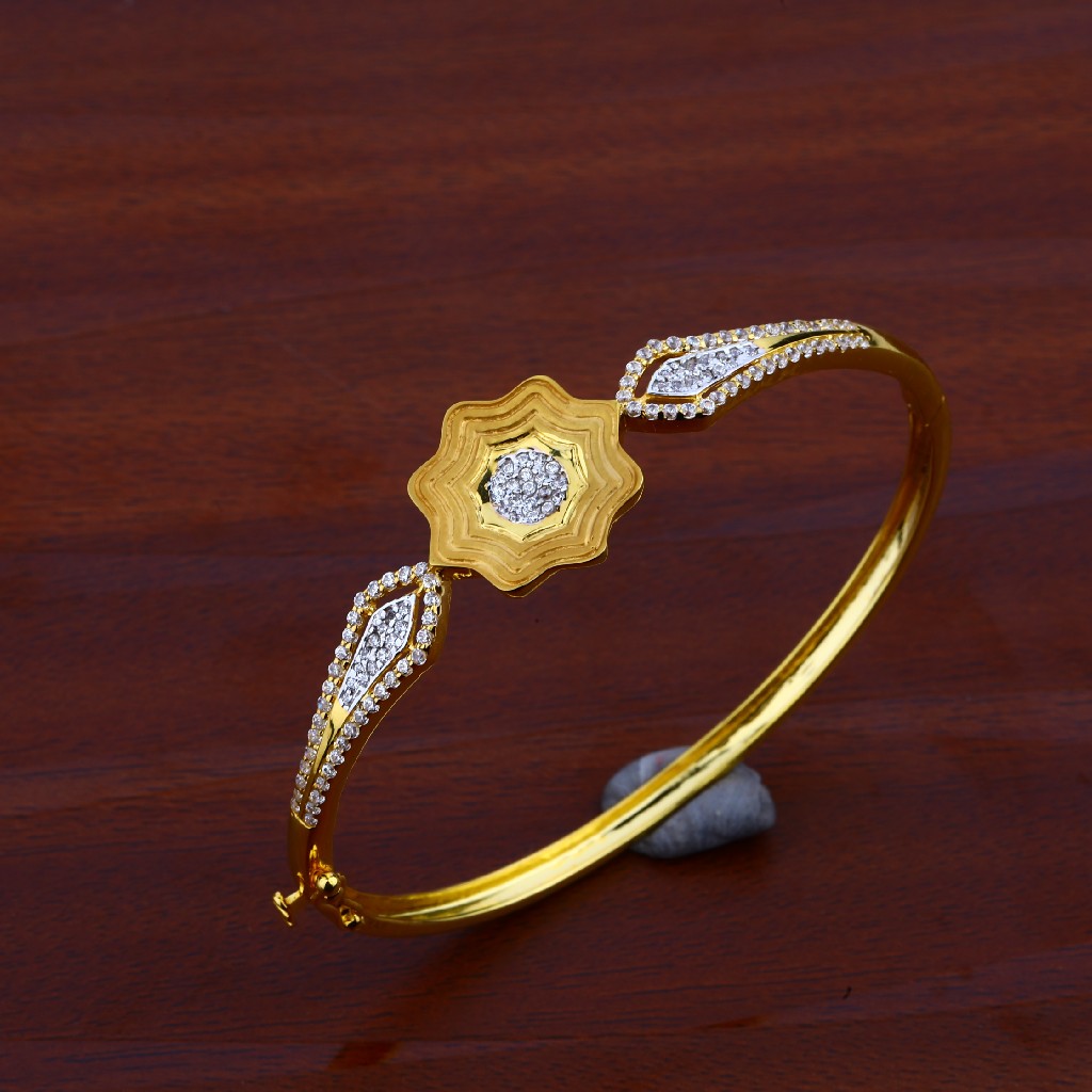 Ladies Gold Cz Bracelet-LKB38