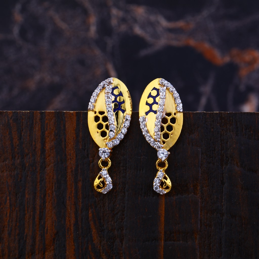 Gold Ladies Earrings-LFE126