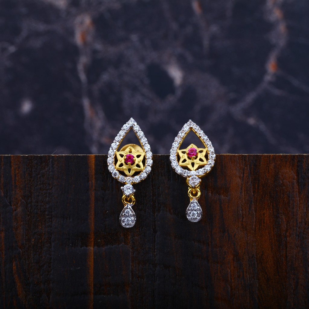 Ladies Fancy Cz 916 Earrings-LFE82