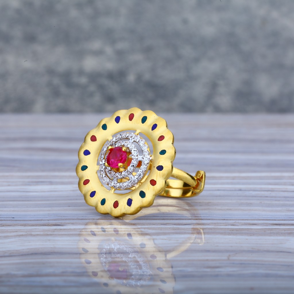22K Ladies Gold Ring-LLR10